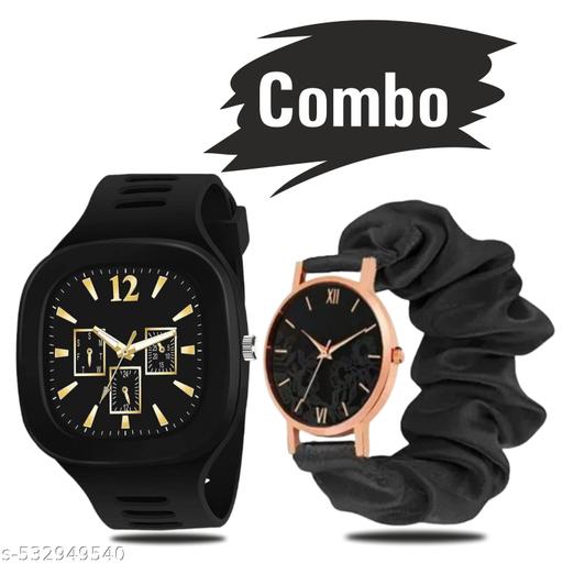 Black Miller | Black Ribbin Analog Watch