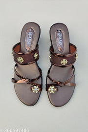 Asku Footwear & Fashion’s Trendy Heel Sandals With Cushioned Sole And Sturdy Construction For Everyday Use And Comfortable Heels With Strong Stone, Best Fitting & Pasting Without Damaged ( safe home delivery ), Water Proof /