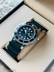 Professional Edge Silicone strap date watch for Men Analog Watch - For Men BLACK