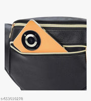 Waist Bag for Girls Black Color Stylish Waterproof Bag