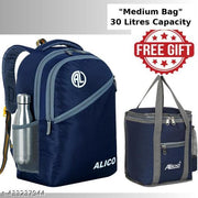 Medium 30 L Casual Waterproof Laptop Bag/Backpack for Men Women Boys Girls/Office School College Teens & Students (1 pice lunch bag free)