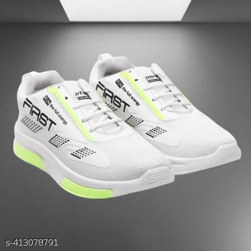 Hilux Smart Sports Shoes for Men | Latest Stylish Casual Sport Shoes for Men | Running Shoes for Boys | Lace-up Lightweight Shoes for Running, Walking, Gym, Trekking, Hikking & Party Running Shoes For Men(White)