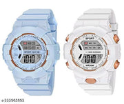 Digital Unisex Watch (Multicolour Dial Multi Colored Strap)