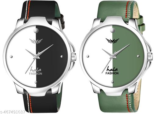 Combo of 2 | Genuine Leather Straps | Boys Series Analog Watch