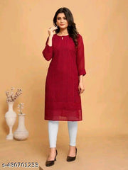 woman chikan kurti kurti