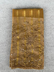 Gracefully Weightless Fabric Saree with Fancy Tassels & a Heavily Embroidered Blouse – A Perfect Blend of Comfortable & Glamour!