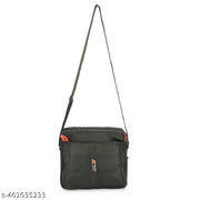 Cross Body Messenger Bag for Business College & Classes, One Side Shoulder With Adjustable Strap (Green)