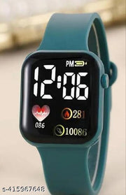 StylisLatest Trendy Black Square Digital Watch for Teenagers boy's and girl's With Attractive look's and Within Best price for Teenagers boy's and girl'sh New Design Digital Watch For Girls Or Boys In Best Price