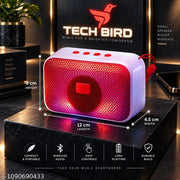 TECH BIRD_bluetooth speaker small size,mini bluetooth box,SMALLPortable Bluetooth Speaker with High Bass, Wireless TWS, TF Card & FM Radio, Compact Lightweight Speaker for Travel, Outdoor, Home, and Personal Use - TB412