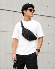 Waist Bag for Men & Women | Multi-Pocket Fanny Pack with Adjustable Strap | Travel, Sports & Everyday Crossbody Sling Bag