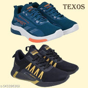 TEXOS Combo Multicolor Latest Design Walking, Joging and Running Sports Shoes for Men- Pack of 2