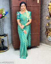 designer fancy brasso saree