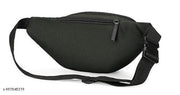 Nylon Waist Bag for Men & Women | Water Resistant Sling Bag with Multiple Pockets | Crossbody Chest Bag for Travel, Gym, Hiking & Daily Use | 30.5 x 5 x 14 cm