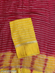 Trendy Pading Zari Stripe Georgette Saree