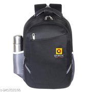 Qurox Men and Women Casual  Waterproof Laptop Bag for School College & Office (Black)