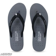 DOCTOR EXTRA SOFT Flat-D-19-Grey Women's Orthopaedic Diabetic Comfort Daily Use Slippers & Flipflops