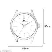 Slim Casual Watch With Silver Dial & Brown Leather Strap Analog Watch - For Men watch, watch for men, watch for women, watch for girls, watches
