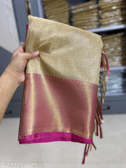 Kanchi Big Skart Kota Check Tissue Saree