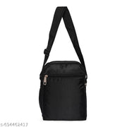 Fashion Tribe unisex cross-body sling bag messenger bag shoulder bag pouch for women (BLACK&TEAL)