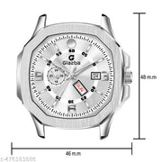 Day & Date Function Watch With Stainless Steel Chain Analog Watch - For Men