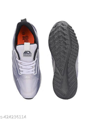 AADI Men's Grey Comfortable Lightweight Outdoor Lace Up Classy Gym , Running , Walking Casual Sport Shoes