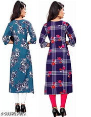Polyster/Crepe fabric-A-line Kurti