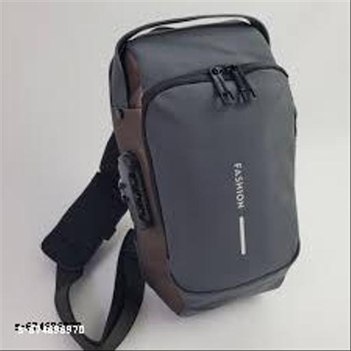 Crossbody Sling Bag for Men & Women - Anti-Theft Waterproof Chest Bag with USB Charging Port & Combination Lock - Casual Shoulder Backpack for Travel, Biking & Office