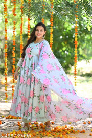 Fency anarkali gown for women (No BottomWear)