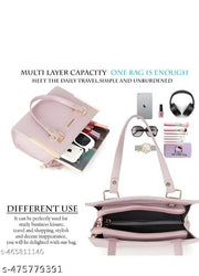 Women's (BABYPINK)Textured  HAND  BAG