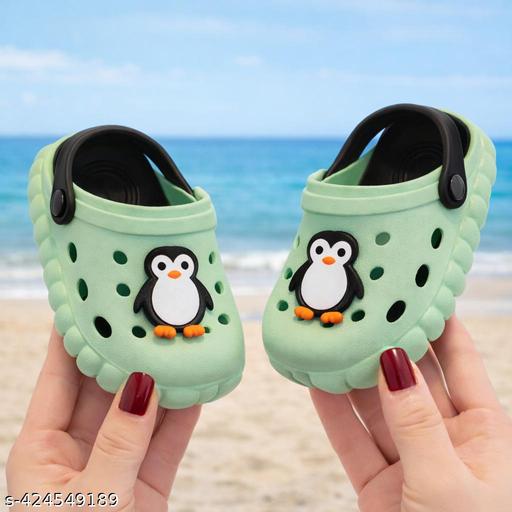Fasmania Cute Penguin Kids Clogs – Breathable Soft Sandals for Boys & Girls