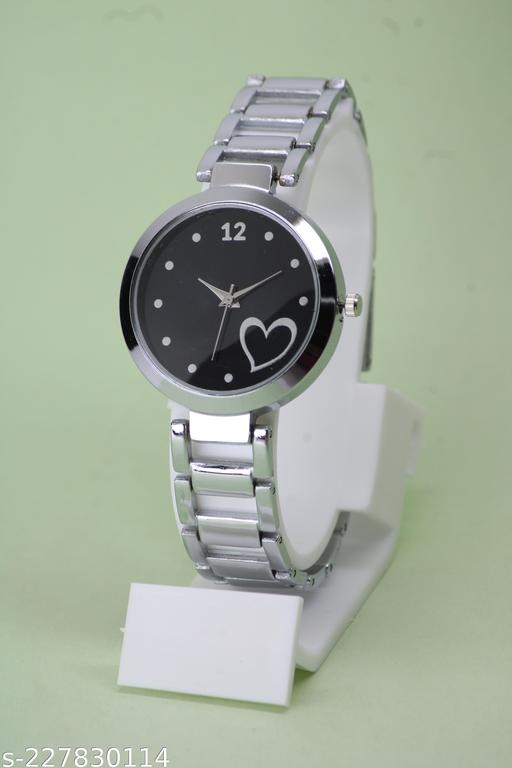 New Fancy Solid Dial Attractive Metal Chain Attractive Bracelet Analog Watch for  Women