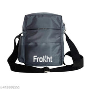 10 inchs Polyester Crossbody Side Bag for Tablet and Daily Use, Water-Resistant | Stylish Small Multi-Pocket Sling Cross Body Travel Office Business Messenger One Side Bag for Men & Women