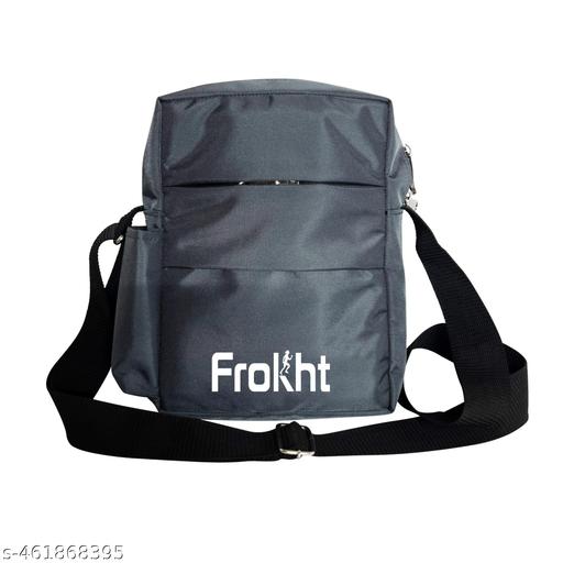 10 inchs Polyester Crossbody Side Bag for Tablet and Daily Use, Water-Resistant | Stylish Small Multi-Pocket Sling Cross Body Travel Office Business Messenger One Side Bag for Men & Women