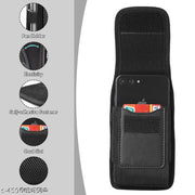 Mobile Pouch for Men, Mobile Bag Waist Pouch Belt Mobile Pouch Phone Case Mobile Belt Pouches for Xiaomi Redmi Samsung iPhone(6.8'' Black)