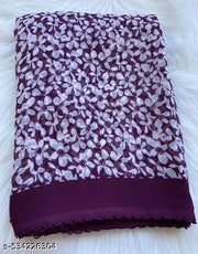 Georgette Printed Saree(With Dori Border)