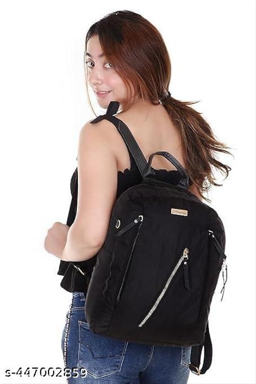 Trendy Black Bag for College, Office, Travel || Backpack || Collage Bag || School Backpack || Backpack For Collage || School Backpack For Girl || School Bag for Girl || Women Backpack || Office Bag || Small Bag College Bag For Girls