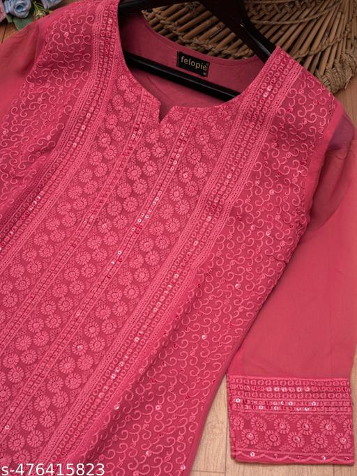 Lukhnavi chikankari Kurti, Kurti For Women