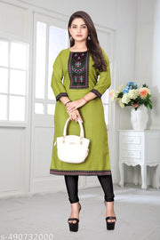 DESIGENER KURTI NEW COLLECTION COTTON BLEND STYLISH NEW TRENDY…