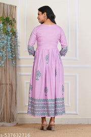 PRIYAGANI GARMENTS Stylish Hand Block Printed Rayon Kurti for Women Wedding kurtis kurta Wear Effortless Elegance - Hand Block Printed, Festive & Casual Wear, Wedding Dress, New Arrival Ethnic Suit