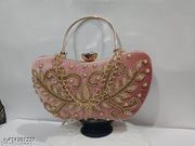 REAL LIFE STUNNING FABULOUS AND DELUXE FESTIVE/PARTY/WEDDING/BRIDAL CLUTCH FOR WOMEN