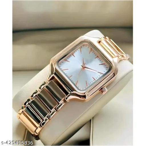 AKS Rose Dial DB Square Rose Women Wrist Watch