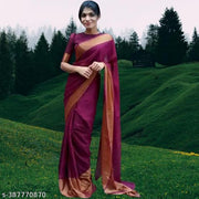 Trendy Chiffon Saree For Women & Girl With Blouse