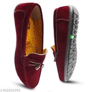 SR UNIQUE Men's Velvet High Quality Latest Formal Slip On Party Wear Moccasin Loafer Shoes