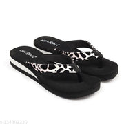Ashuman"Doctor Ortho" Slippers for "Women & Girls" - "Light weight", "Soft Footbed", "Comfortable" & "Stylish" | Suitable for "Knee Pain", "Diabetic" & "Orthopedic" Footwear for "Women" ( Black )
