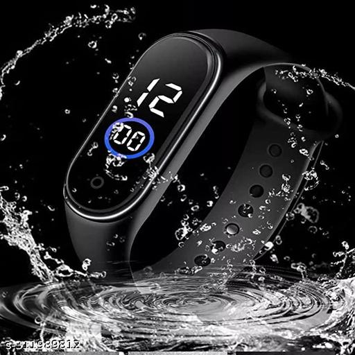 Waterproof Digital Black Touch Display Watch for Stylish Kids Birthday Gift Digital Watch for-(Boys Girls and Kids)