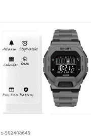 Wrist Sport Ultra Combo Watch with Water Resist Pack of 2 Digital Watch - For Men NEW GENERATION BLACK STRAP WATCHES
