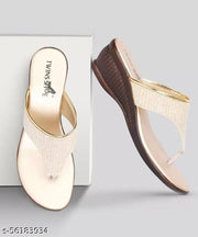 Twinsshoe Women's Casual Partywear Wedge Sandal Chappals