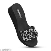 Skytrap Jet Black Nubuck EVA Light in Weight, Stylish & Comfortable Slippers / Flipflop for Women & Girls Combo of 2