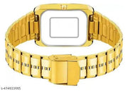 SHMOFY LUXRY All Gold Day & Date Functioning Long Life Black Plated Chain Analog Watch For Men