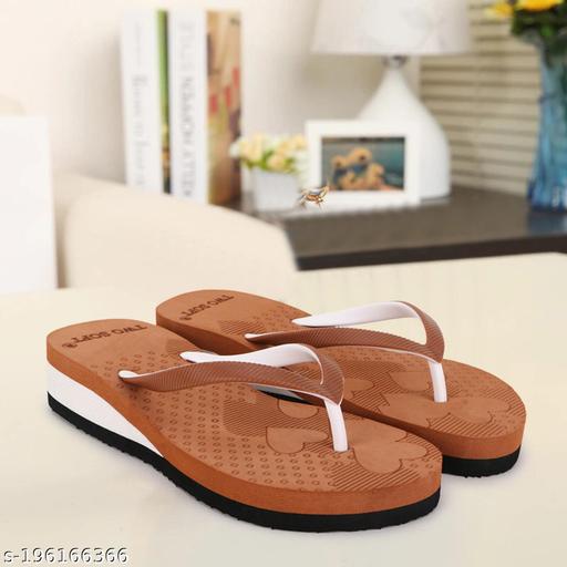 Two Soft Women's Daily use stylish slippers/flipflop/Heels Slipper for Women & Girls